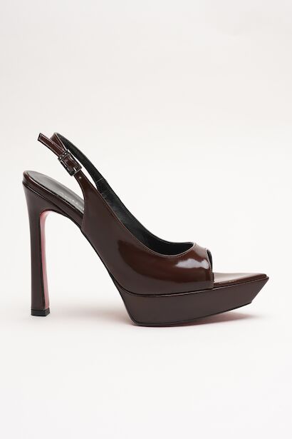 Kadın Sivri Burun Açık İnce Topuklu Platform Ayakkabı Caselin 