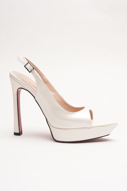 Kadın Sivri Burun Açık İnce Topuklu Platform Ayakkabı Caselin 