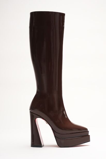 Kadın Çift Platform Sivri Burun Yüksek Topuklu Çizme Cozei 