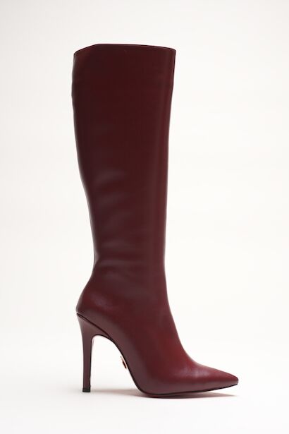 Kadın Sivri Burun Yüksek Topuklu Diz Altı Çizme Limbo 