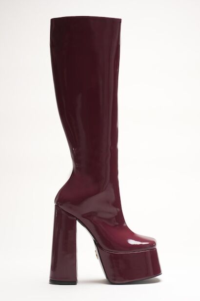Kadın Diz Altı Yüksek Topuk Platform Çizme Juvily 