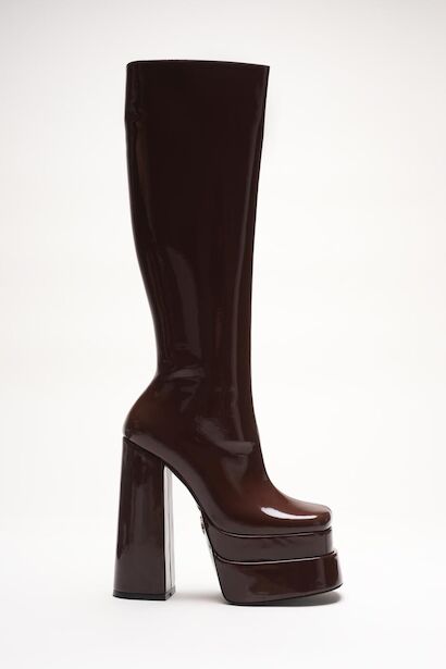 Kadın Çift Platform Kalın Topuk Çizme Penny 