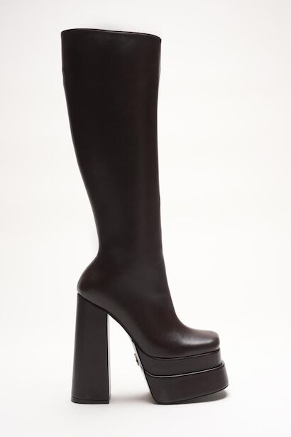 Kadın Çift Platform Kalın Topuk Çizme Penny 