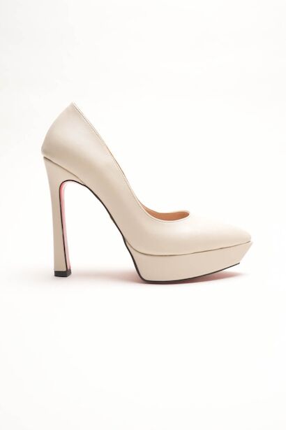 Kadın Özel Tasarım Platform Ayakkabı Siena  Bej