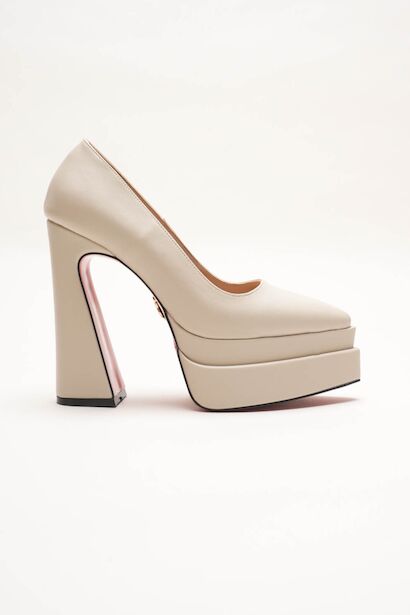 Kadın Çift Platform Özel Tasarım Kadın Ayakkabı Rigel 