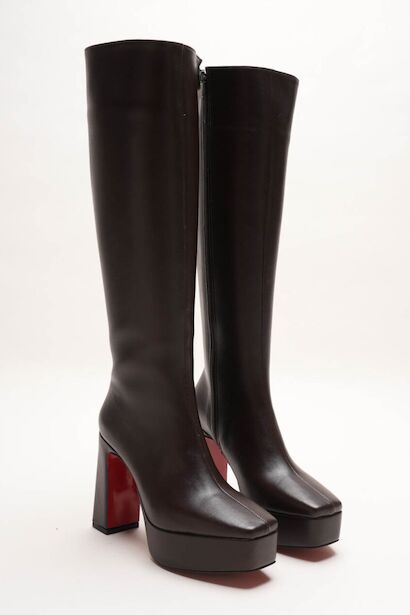 Kadın Platform Diz Altı Çizme Paman 