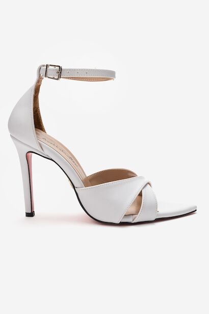 Kadın Çapraz Bantlı Bilekten Bağlamalı Stiletto Topuklu Ayakkabı Sorie 