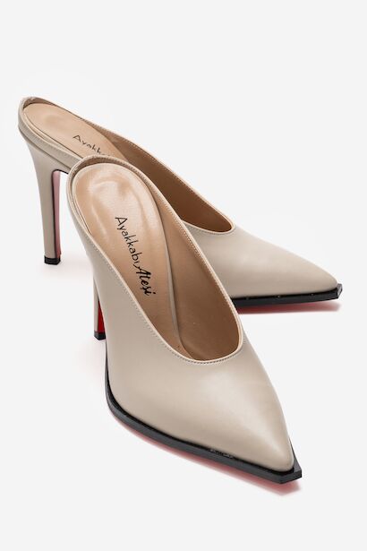 Kadın Özel Tasarım İnce Topuklu Terlik Kobe 