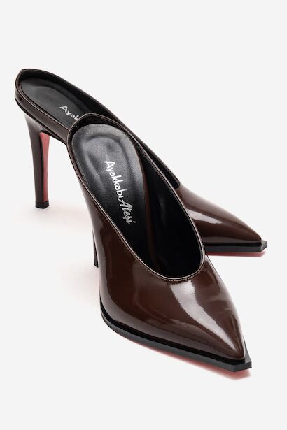 Kadın Özel Tasarım İnce Topuklu Terlik Kobe 