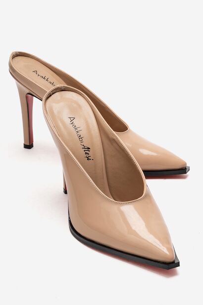 Kadın Özel Tasarım İnce Topuklu Terlik Kobe 